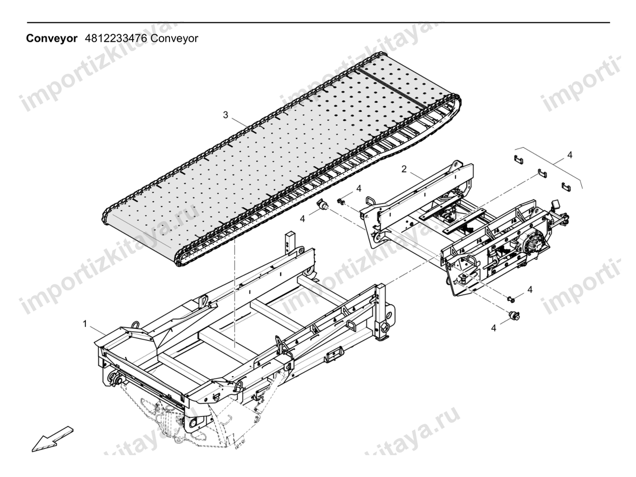 Поворотный конвейер SW5500 Dynapac MF2500CS